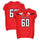 Texas Tech Red Raiders Team-Issued #60 Red Jersey with 150 Patch from the 2019 NCAA Football Season