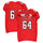 Texas Tech Red Raiders Team-Issued #64 Red Jersey with 150 Patch from the 2019 NCAA Football Season
