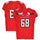 Texas Tech Red Raiders Team-Issued #68 Red Jersey with 150 Patch from the 2019 NCAA Football Season
