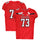 Texas Tech Red Raiders Team-Issued #73 Red Jersey with 150 Patch from the 2019 NCAA Football Season