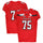 Texas Tech Red Raiders Team-Issued #75 Red Jersey with 150 Patch from the 2019 NCAA Football Season