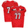 Texas Tech Red Raiders Team-Issued #77 Red Jersey with 150 Patch from the 2019 NCAA Football Season