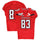 Texas Tech Red Raiders Team-Issued #83 Red Jersey with 150 Patch from the 2019 NCAA Football Season