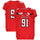 Texas Tech Red Raiders Team-Issued #91 Red Jersey with 150 Patch from the 2019 NCAA Football Season