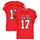 Texas Tech Red Raiders Team-Issued #17 Red Jersey from the 2017 NCAA Football Season