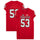 Texas Tech Red Raiders Team-Issued #53 Red Jersey from the 2017 NCAA Football Season