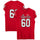 Texas Tech Red Raiders Team-Issued #60 Red Jersey from the 2017 NCAA Football Season