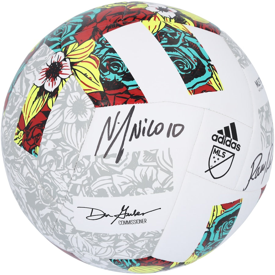 Nicolas Lodeiro and Raul Ruidiaz Seattle Sounders FC Autographed 2022 MLS Adidas Training Soccer Ball