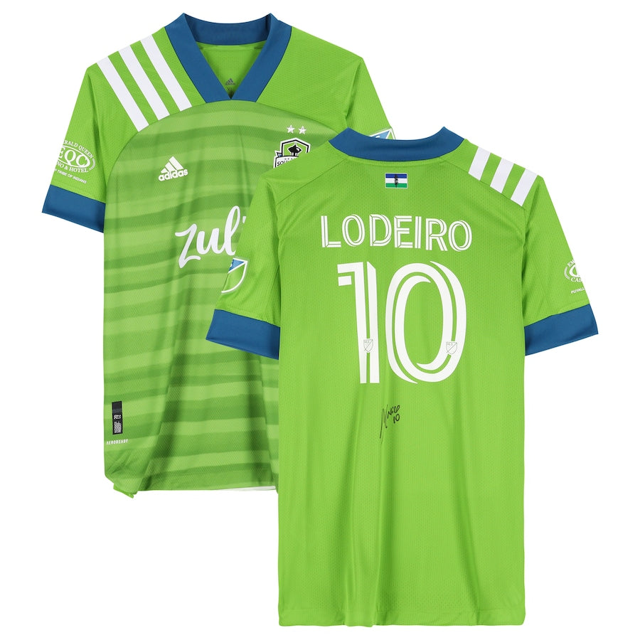 Nicolas Lodeiro Seattle Sounders FC Autographed 2022 Legacy Green Adidas Authentic Jersey