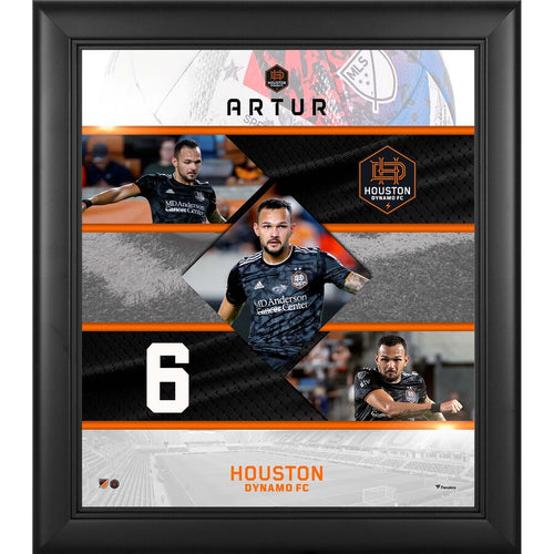 Artur Houston Dynamo FC Framed 15'' x 17'' Stitched Stars Collage