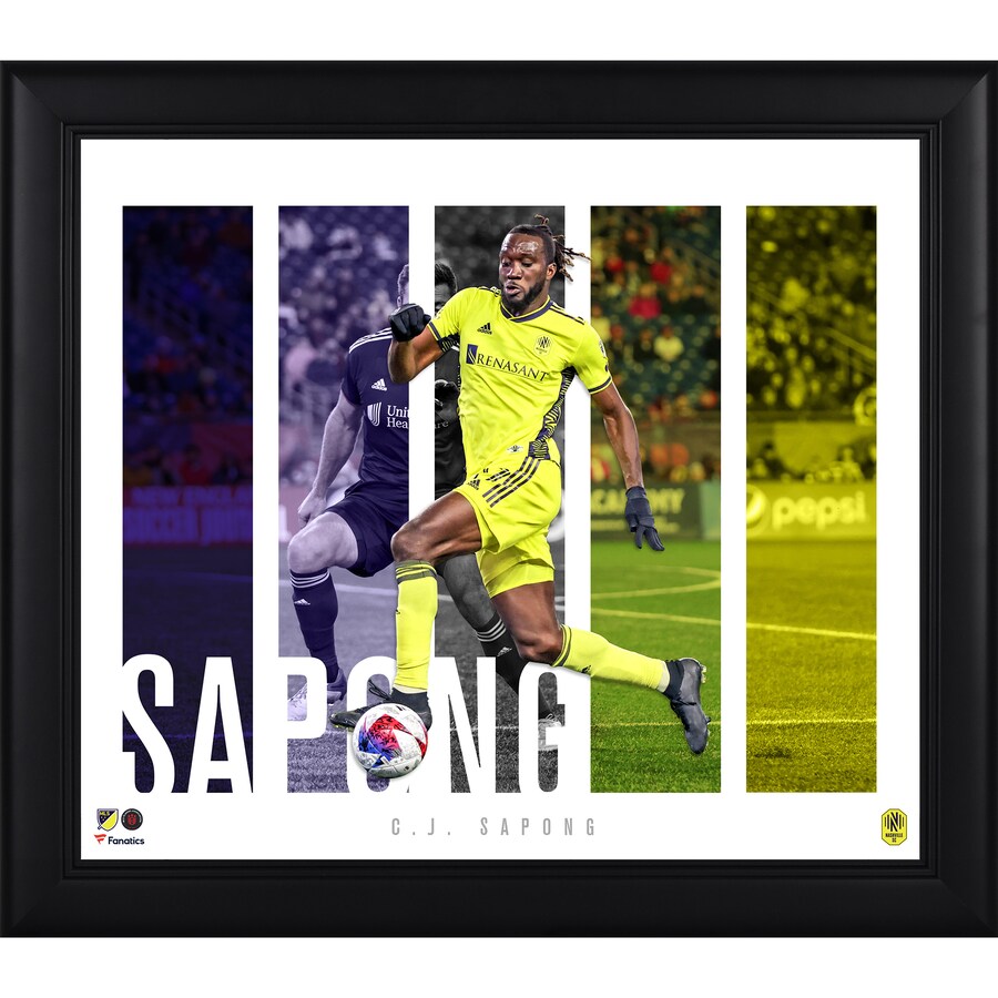C.J. Sapong Nashville SC Framed 15'' x 17'' Player Panel Collage