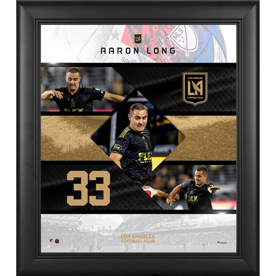 Aaron Long LAFC Framed 15'' x 17'' Stitched Stars Collage