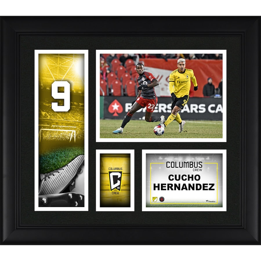 Cucho Hernández Columbus Crew 15'' x 17'' Player Core Collage