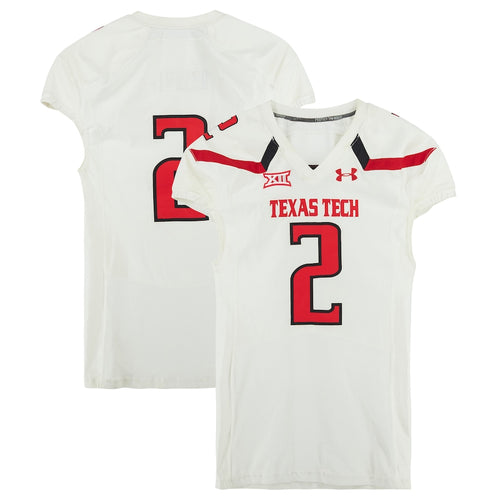 Texas Tech Red Raiders Team-Issued #2 White Jersey from the 2013 NCAA Football Season