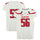 Texas Tech Red Raiders Team-Issued #56 White Jersey from the 2014 NCAA Football Season