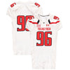 Texas Tech Red Raiders Team-Issued #96 White Jersey from the 2014 NCAA Football Season