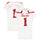 Texas Tech Red Raiders Team-Issued #1 White Jersey from the 2015 NCAA Football Season