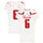 Texas Tech Red Raiders Team-Issued #6 White Jersey from the 2015 NCAA Football Season