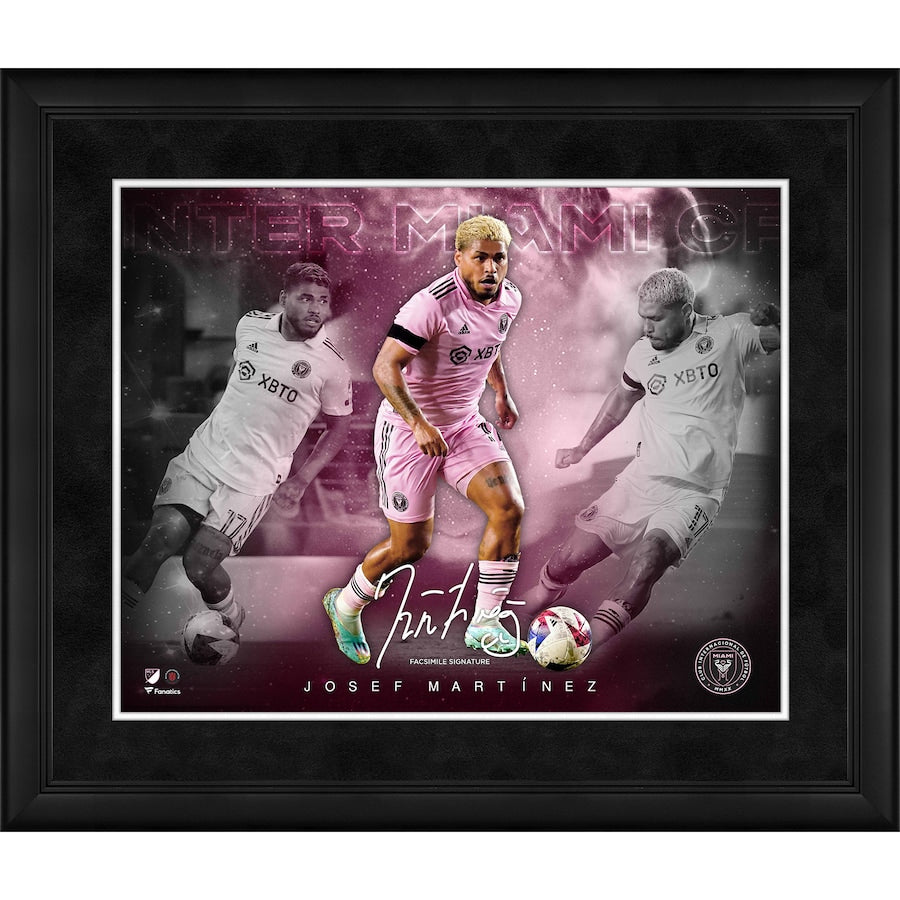Josef Martinez Inter Miami CF Framed 16'' x 20'' Stars of the Game Collage - Facsimile Signature