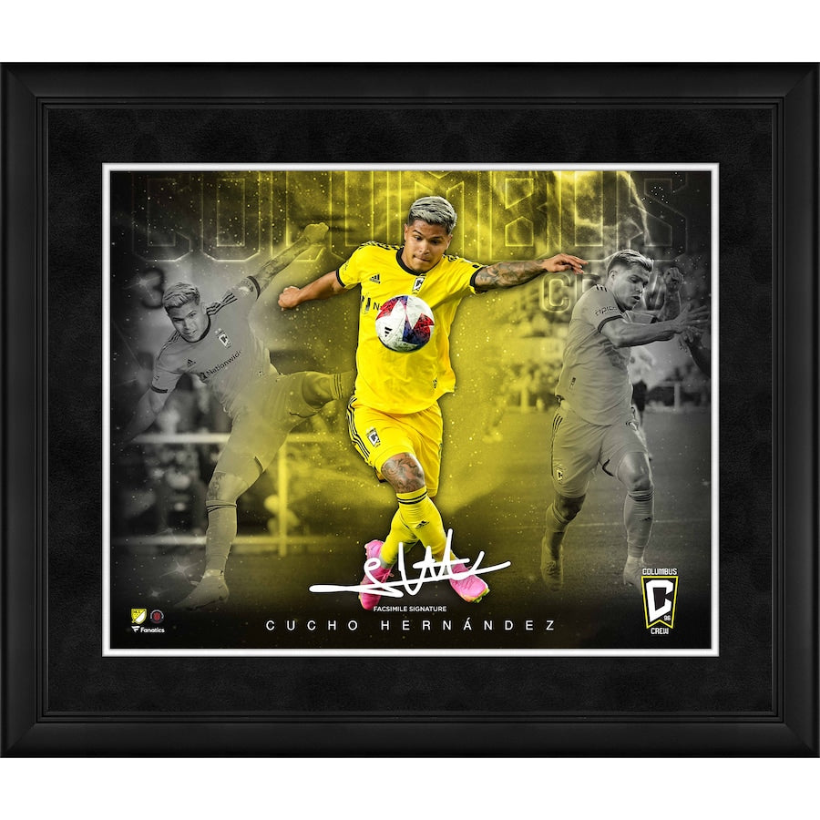 Cucho Hernández Columbus Crew Framed 16'' x 20'' Stars of the Game Collage - Facsimile Signature