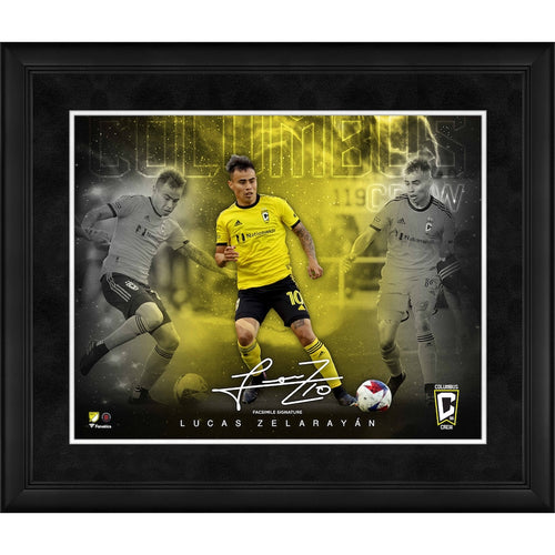 Lucas Zelarayan Columbus Crew Framed 16'' x 20'' Stars of the Game Collage - Facsimile Signature