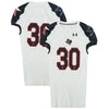 Texas Tech Red Raiders Team-Issued #30 White and Black Jersey from the 2013 NCAA Football Season