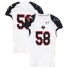 Texas Tech Red Raiders Team-Issued #58 White and Black Jersey from the 2013 NCAA Football Season