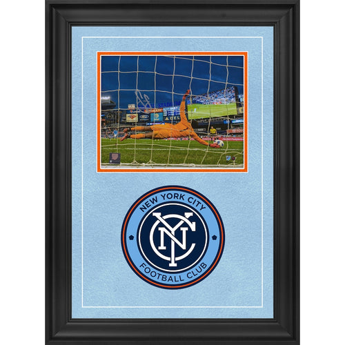 Sean Johnson New York City FC Autographed Deluxe Framed 8'' x 10'' Save Photograph