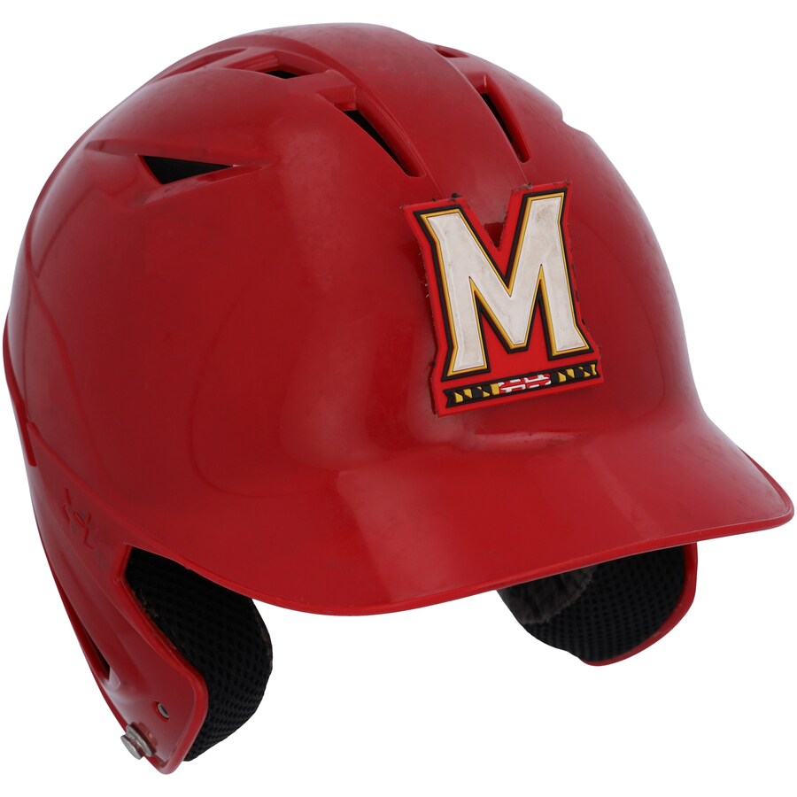Maryland Terrapins Team-Issued Red Batting Helmet from the Baseball Program - WN55911111
