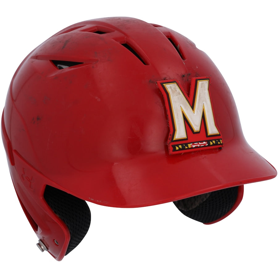 Maryland Terrapins Team-Issued Red Batting Helmet from the Baseball Program - WN55911112