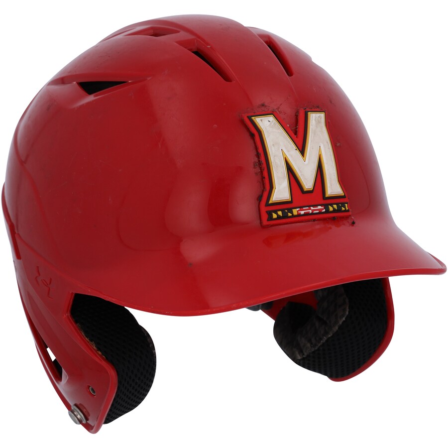 Maryland Terrapins Team-Issued Red Batting Helmet from the Baseball Program - WN55911114