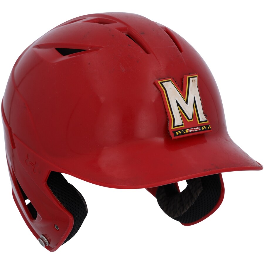 Maryland Terrapins Team-Issued Red Batting Helmet from the Baseball Program - WN55911117