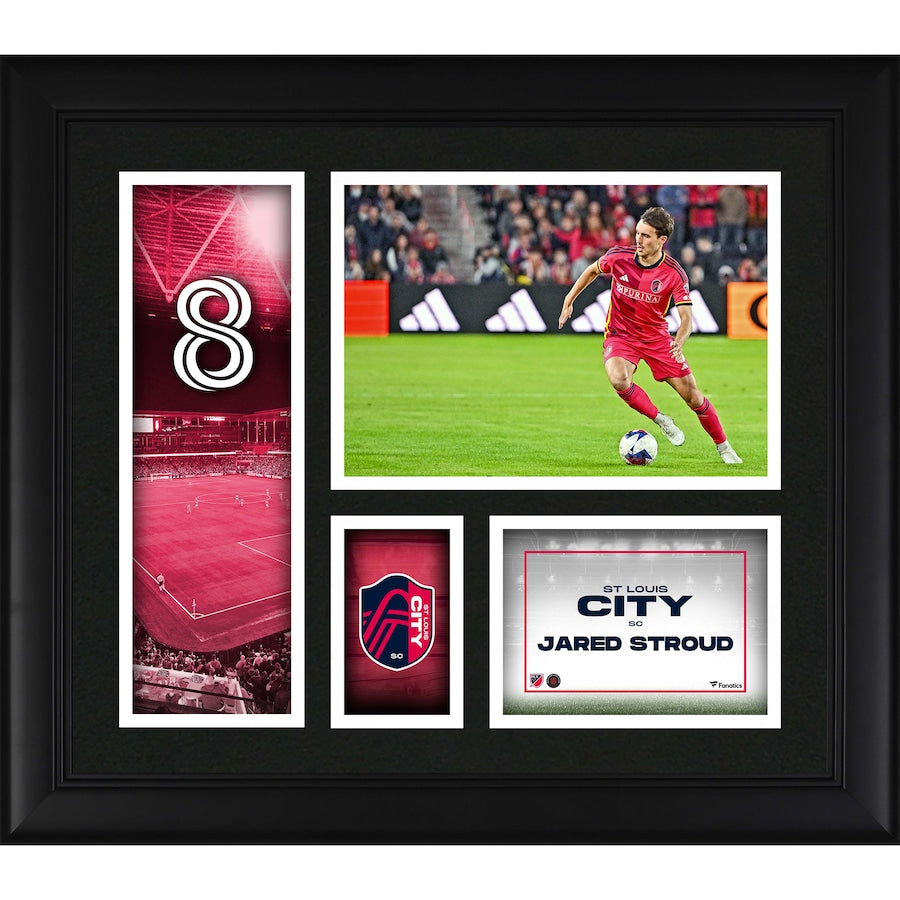 Jared Stroud St. Louis City SC Framed 15'' x 17'' Player Core Collage
