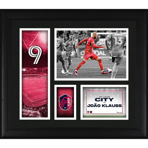 João Klauss St. Louis City SC Framed 15'' x 17'' Player Core Collage