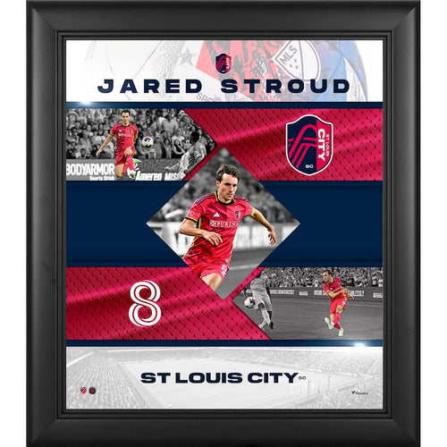 Jared Stroud St. Louis City SC Framed 15'' x 17'' Stitched Stars Collage