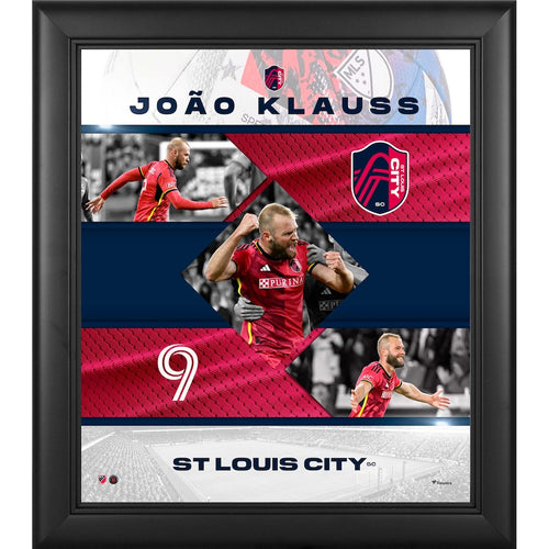 João Klauss St. Louis City SC Framed 15'' x 17'' Stitched Stars Collage