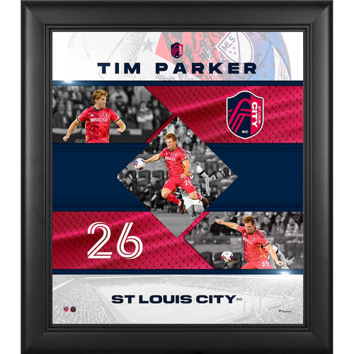 Tim Parker St. Louis City SC Framed 15'' x 17'' Stitched Stars Collage