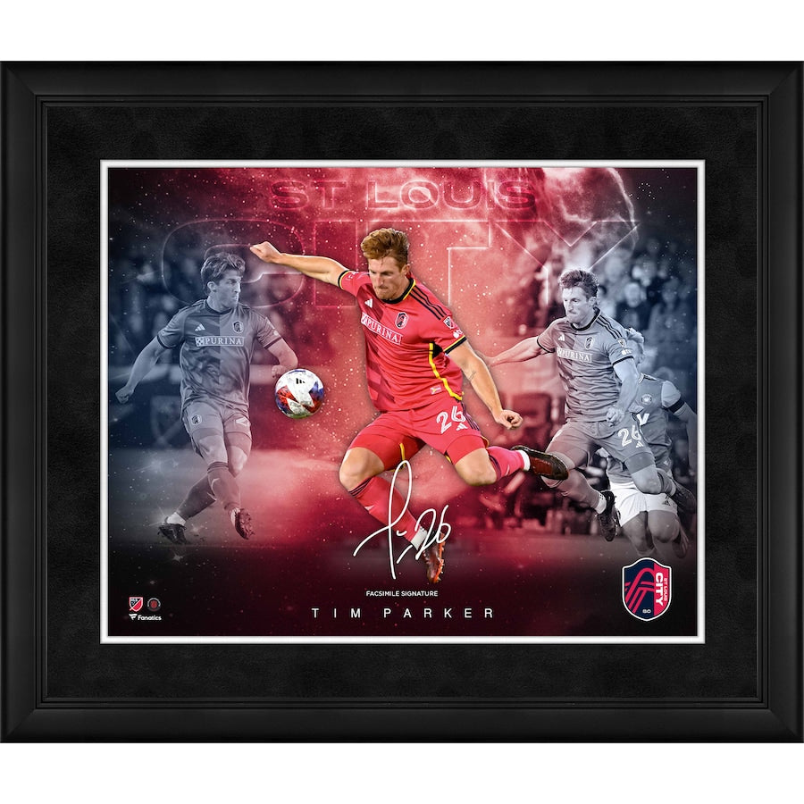 Tim Parker St. Louis City SC Framed 16'' x 20'' Stars of the Game Collage - Facsimile Signature