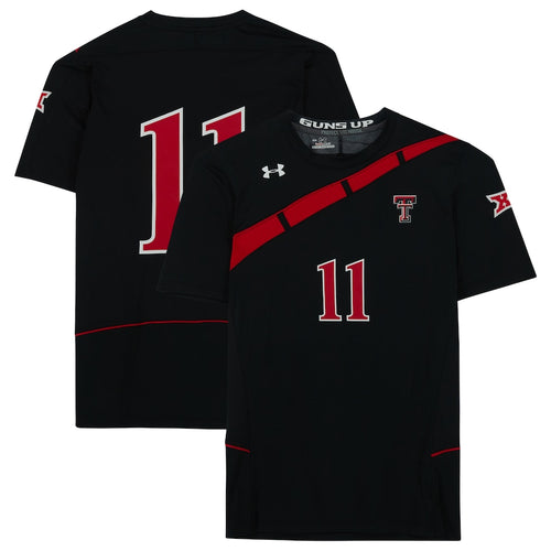 Texas Tech Red Raiders Team-Issued #11 Black Jersey from the Athletics Program
