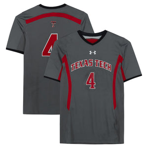 Texas Tech Red Raiders Team-Issued #4 Gray Jersey from the Athletics Program