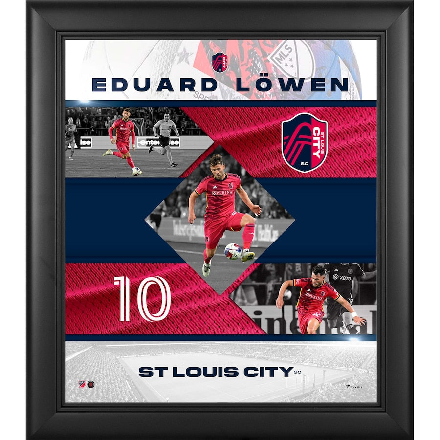 Eduard Löwen St. Louis City SC 15'' x 17'' Stitched Stars Collage