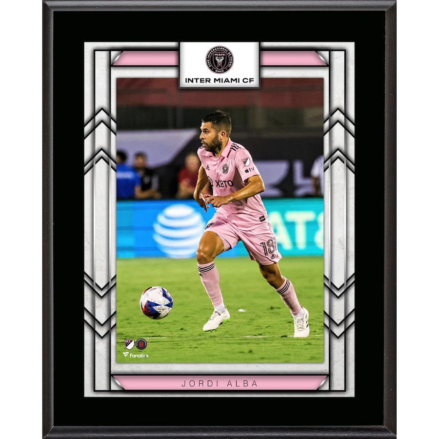 Jordi Alba Ramos Inter Miami CF 10.5'' x 13'' Sublimated Player Plaque