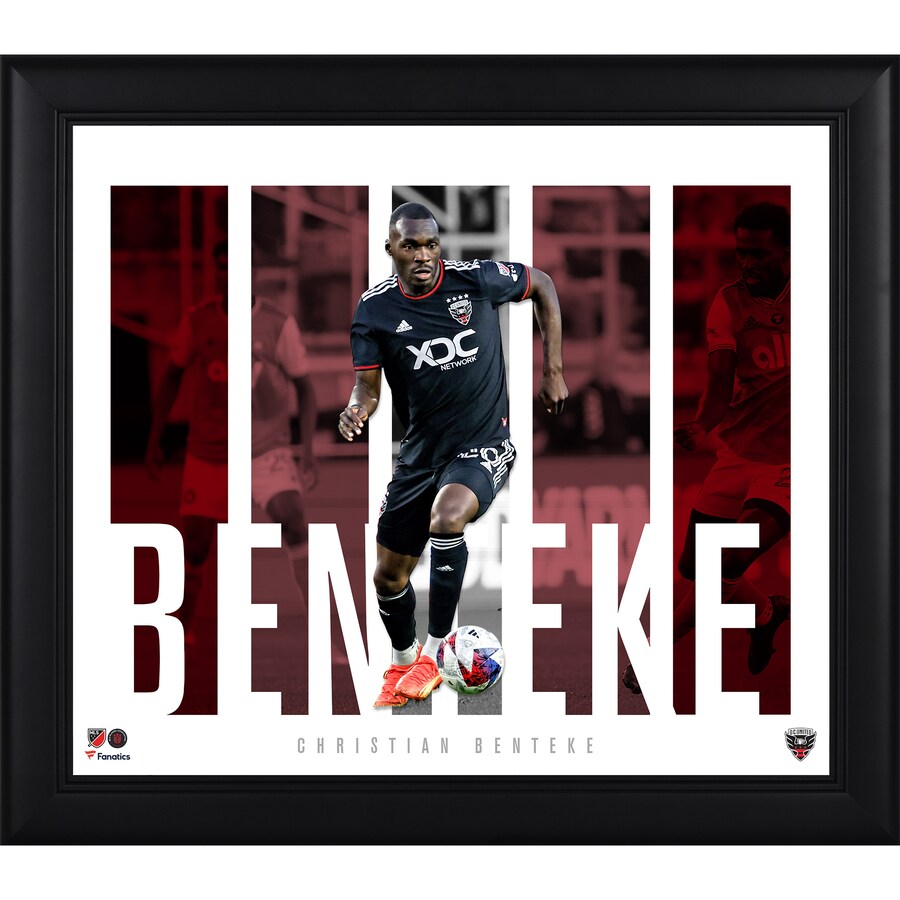 Christian Benteke D.C. United 15'' x 17'' Player Core Collage
