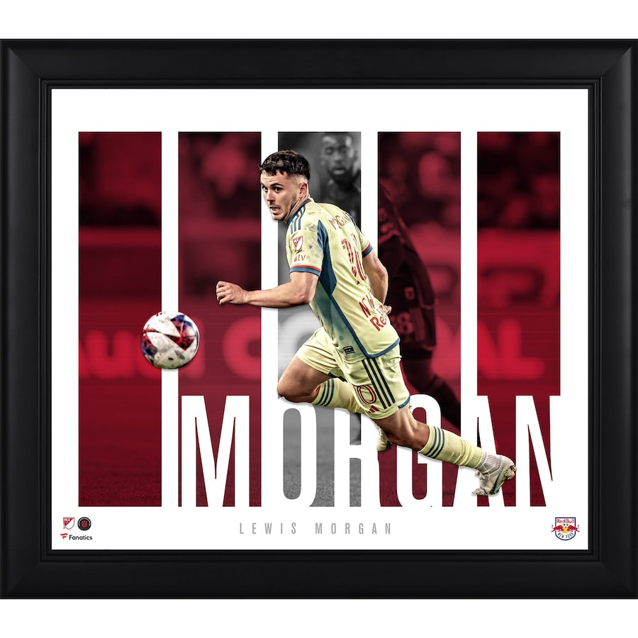 Lewis Morgan New York Red Bulls 15'' x 17'' Player Core Collage