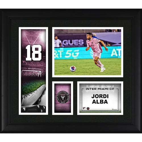 Jordi Alba Ramos Inter Miami CF Framed 15'' x 17'' Player Core Collage