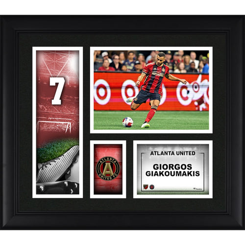 Giorgos Giakoumakis Atlanta United FC Framed 15'' x 17'' Player Core Collage