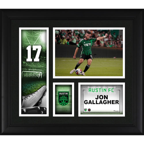 Jon Gallagher Austin FC Framed 15'' x 17'' Player Core Collage