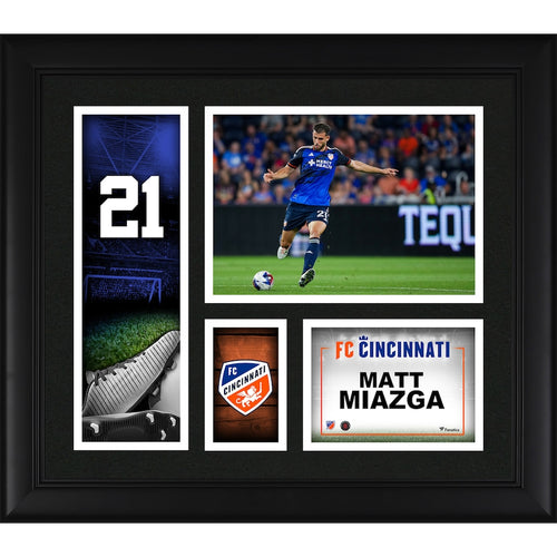 Matt Miazga FC Cincinnati Framed 15'' x 17'' Player Core Collage