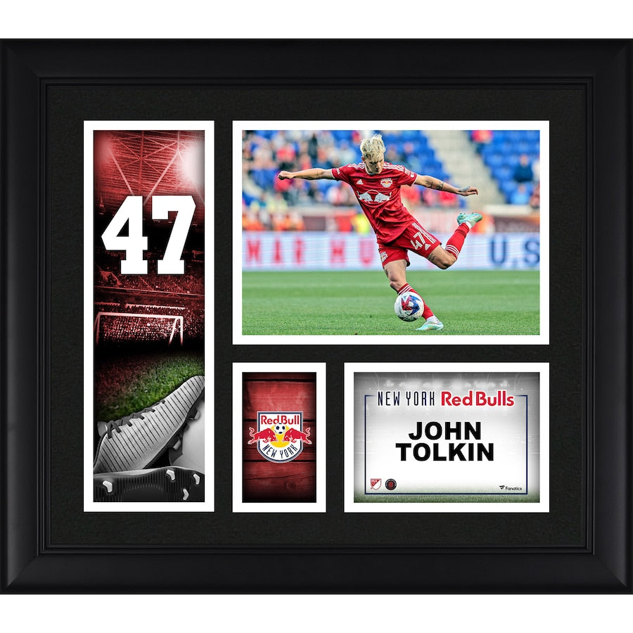 John Tolkin New York Red Bulls Framed 15'' x 17'' Player Core Collage