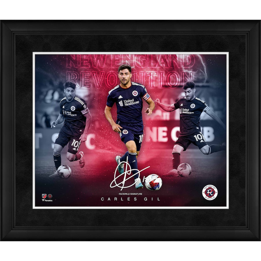 Carles Gil New England Revolution Framed 16'' x 20'' Stars of the Game Collage